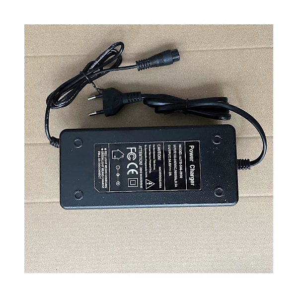 Oplader til Pro Speedway Elektrisk Scooter Ladeadapter Tilbehør Output 54.6V 2A, EU-stik