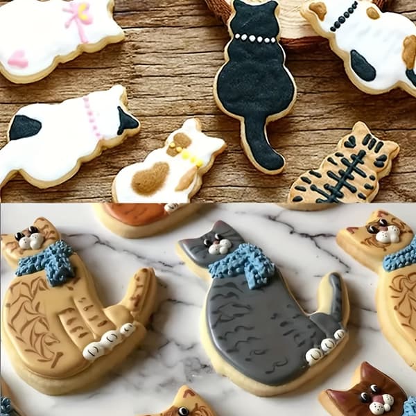 9 stk. 3D Katteudstikkere i Rustfrit Stål Dessertforme Kage Chokolade Bageværktøj 9pcs