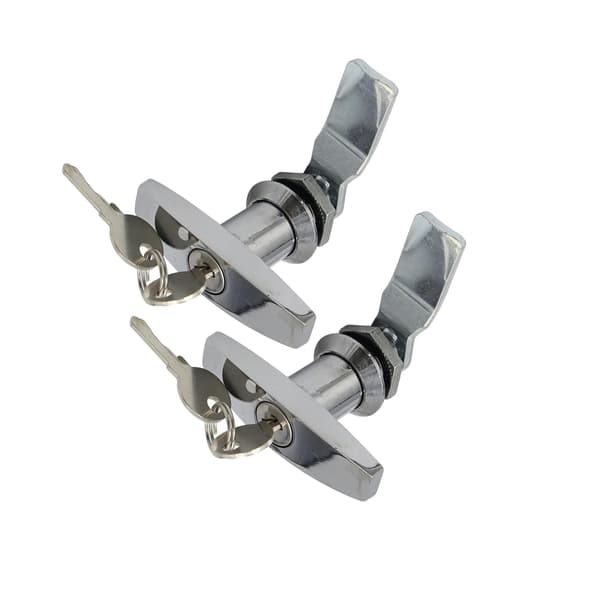 1/2/3 Zinklegering til Campingvogns Kaleche Låse Sikker og Robust 2 stk Sølv_xx 2 pcs Silver 1 Piece