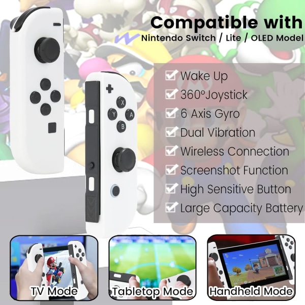 Controller kompatibel til Nintendo Switch, controllere med dobbelt vibration
