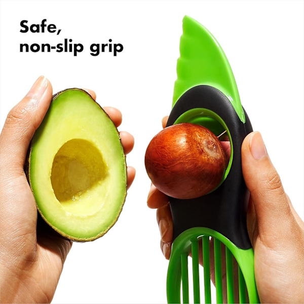 3-i-1 Avocado Skærer - Grøn