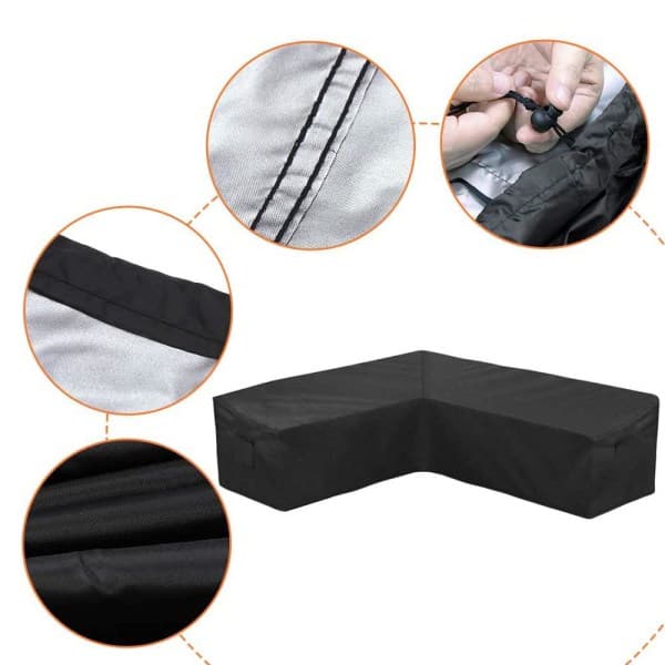 Waterproof Protective Cover for Outdoor Corner Sofa M (270 x 270 x 90cm)