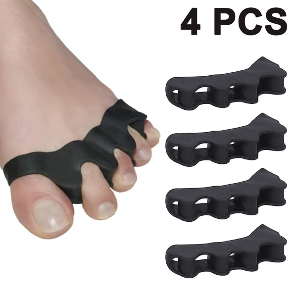 4 Pcs Toe Separators For Overlapping Toes And Restore Crooked Toes