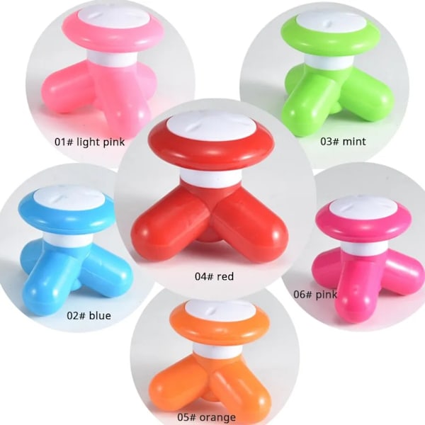 Mini Handheld Massage Device Portable Full Body Vibrating Massager for Relaxation Green