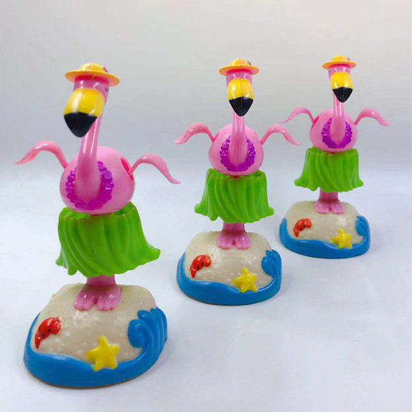 Bilpynt Power Dance Svingende Flamingo Leke Dashboa 1 pc