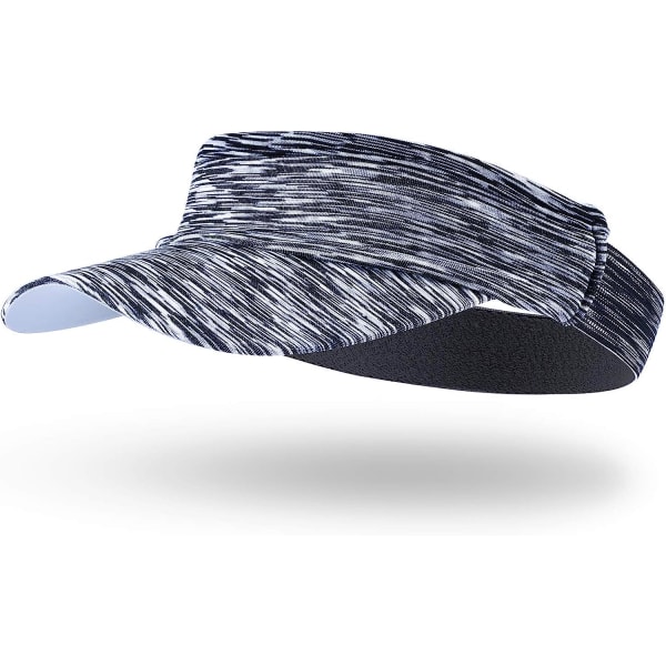 Visor Elastisk Solskydd Med Frottéhuvudband Bärbar Svett Absorberande Solhatt Visor Hat Sport Cap Paraply För Tennis Löpning Golf Vandring