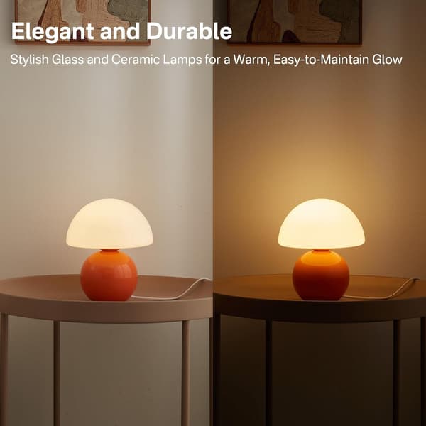 Sopplampe Bordlampe for Soverom (Oransje) orange