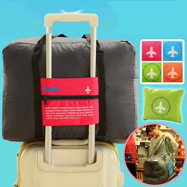 2ST 32L åkpåse vikbar handbagagesportväska axelväska bagageväska åkpåse, 46*34,5*20 cm