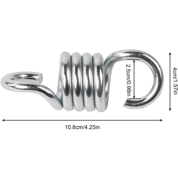 2 stk hengekøyesvingfjær 500 kg belastningskapasitet