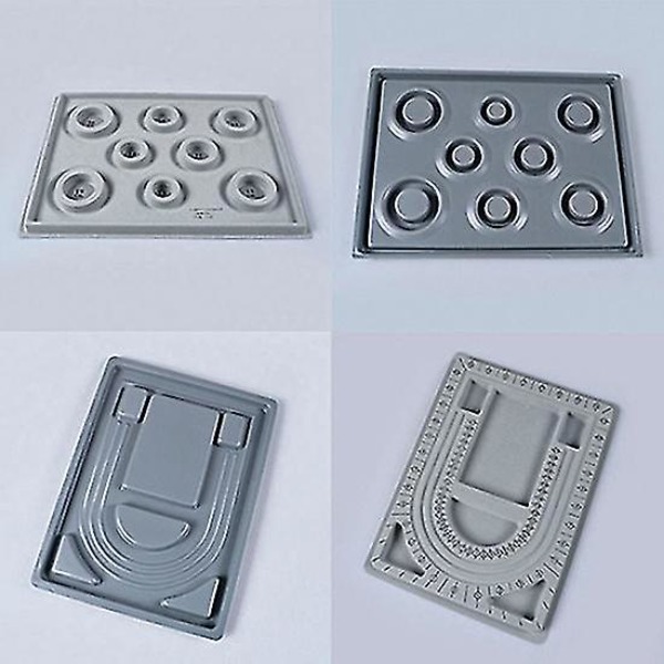 Bead Board Armbånd Beading Tray Halskjede Design Diy Craft Smykker Meter Panel (Størrelse: Stor 108 Disk)