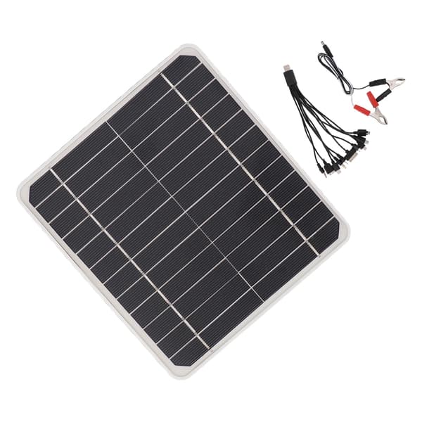 10w solcellepanel billading 12v lading mobiltelefonbatteri