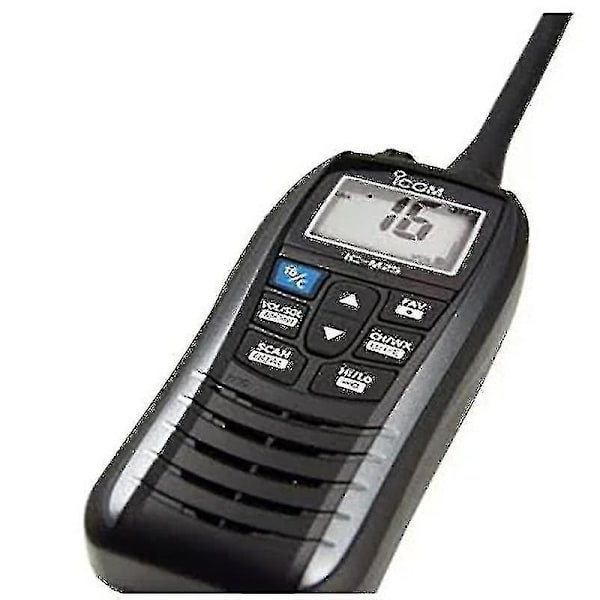 IC-M25 Marine VHF Radio - Metalgrå, Letvægt, Flydende & Håndholdt-WELLNGS