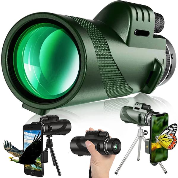 80x100 Monocular Telescope High Magnification Monocular for Adults Mono