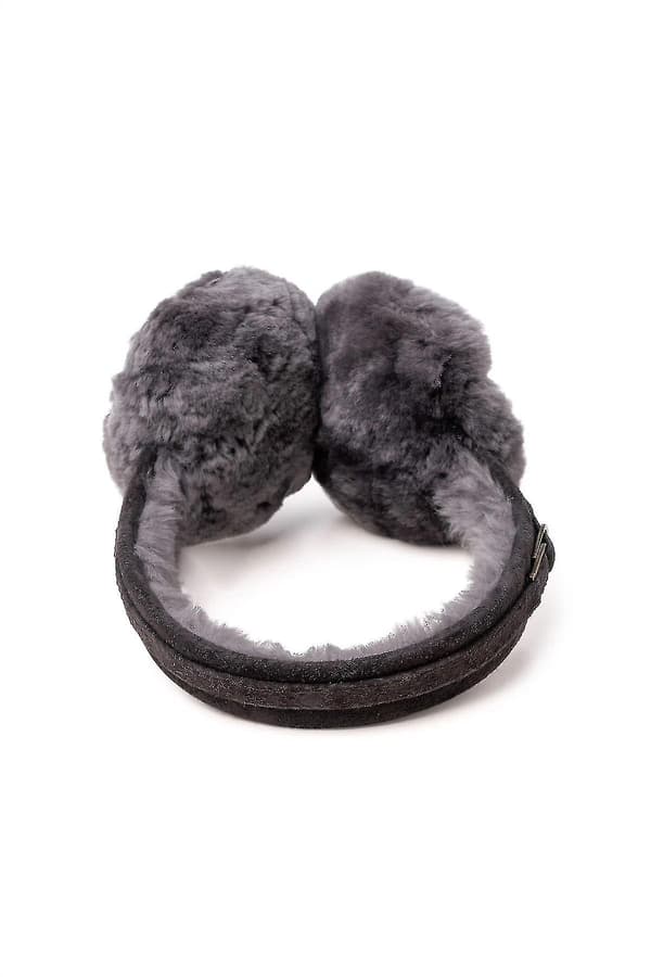 Fåreskindsmuffer til kvinder - Komfortable og varme øremuffer 506-100 Grå Grå One Size Grå Grey One Size