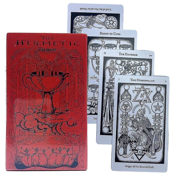 The Hermetic Tarot Prophecy Divination Deck Family Party Board Game Fate Card