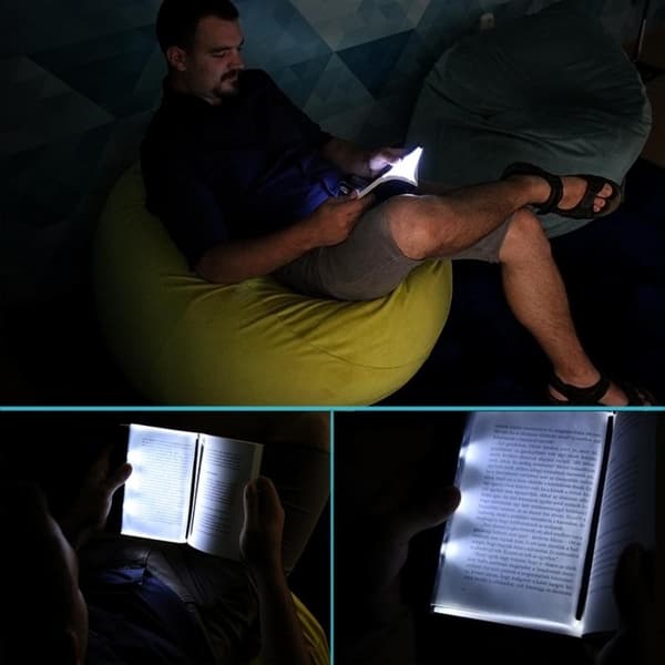 Boglampe - Læselampe / LED-lampe - Lampe til Bog Black black