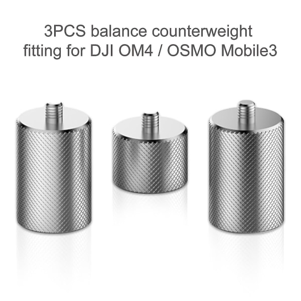 Motvikt Kompatibel Med Dji Osmo Mobile 3 Om 4 3st Metall Motvikt 50g Handhållen Gimbal Stabilizer Applied Balance Anamorphic Len For Sma-