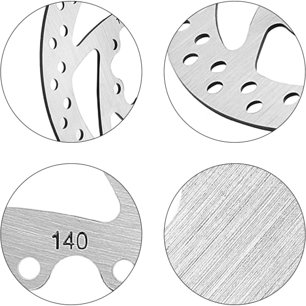 Rustfrit stålskivebremse 140mm til Kugoo M4/ M4 Pro elektriske scootere cykler MTB elektriske cykler BMX bremseklodser tilbehør (140mm)