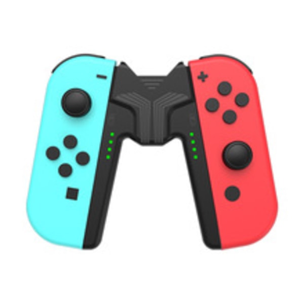 Laddningshandtag för Nintendo Switch/OLED för Joy Con, Joystick Charging Comfort V-Shaped Game