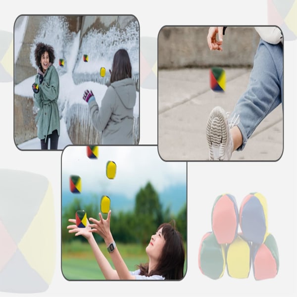15 kpl set, lasten pallonheittopallopelit Sirkuspelle värilliset jonglepallot