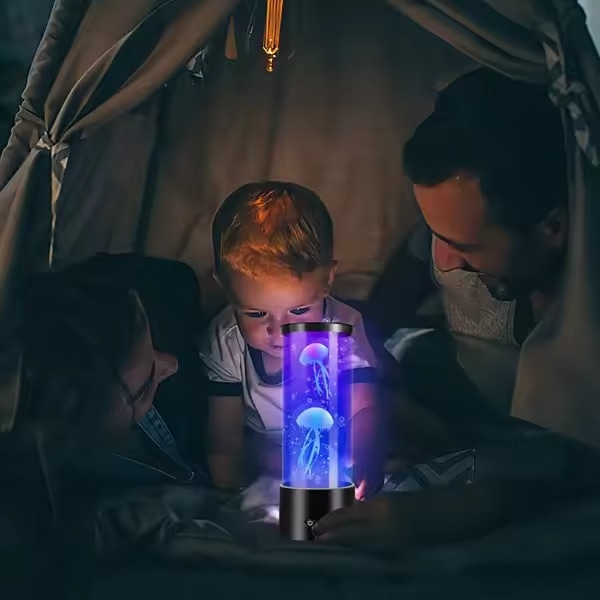 Ögonskyddande RGB simulerad manetlampa Akvarium färg Atmosp