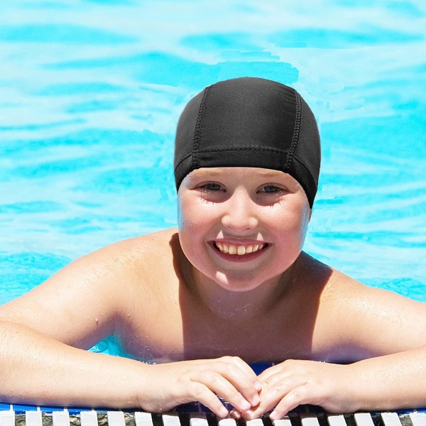 2 kpl uimalakkia lapsille, tytöille, pojille ja aikuisille teini-ikäisille, kevyet uimalakit