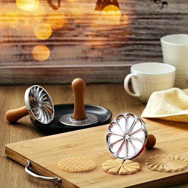 Cookieformer i preget aluminiumslegering for baking, egnet for bakverk og kaker Silver A Diamond