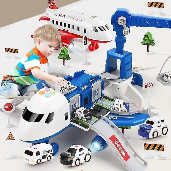 Bil fly legetøj dreng, fly legetøj bil transport gave til 3 4 5 år gammelt barn dreng pige