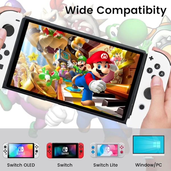 Kontroller Kompatibel med Nintendo Switch, Kontroller med Dubbel Vibration