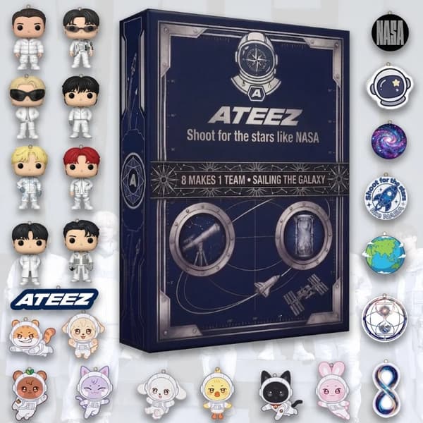 Kpop-grupper julekalender 2026 blind boxes 2026 ATEEZ Golden Moment Blind Box