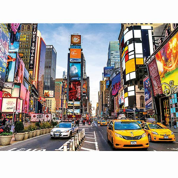 1000 Palan Kreatiivinen Paksu Paperi Puzzle Koulutus Puzzle Herkkä Moderni Times Square St Sekalaiset Värit Assorted Color 30X42CM