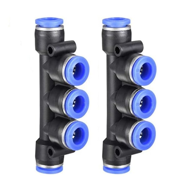 2 kpl Push To Connect -liittimet putkiliitännät 8 mm 8mm
