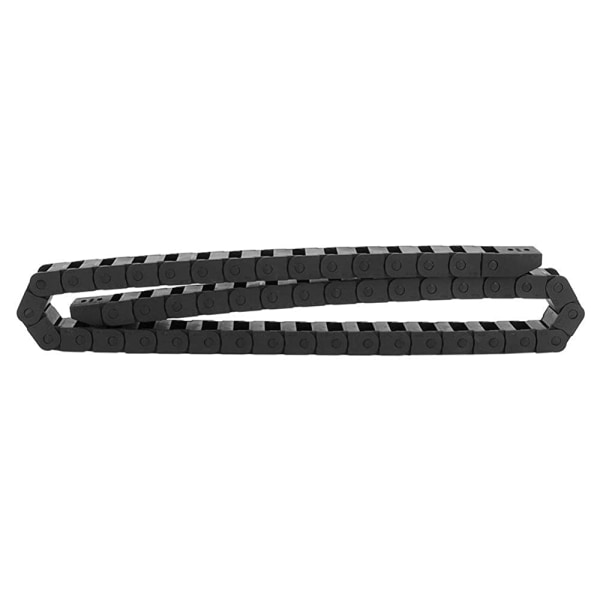 1m R18 kabelkæde sort nylon håndledsrem Power kædebro til 3D-printer CNC-værktøjsmaskine 10x20 mm (10 x 20 mm R18)