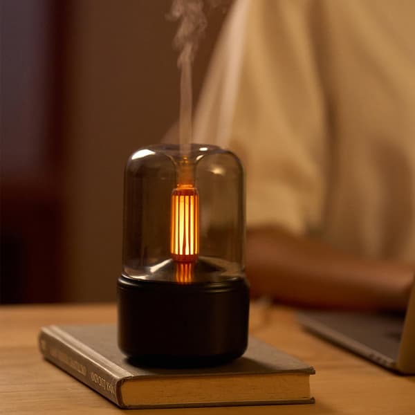 Eterisk oljediffuser 150 ml Aromaterapidiffuser med automatisk avstenging Duftdiffusere for eteriske oljer Kjølig tåkeluftfukter med varm