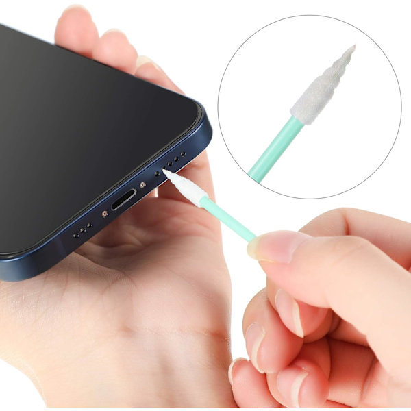 Støvpropp i metall for telefon, kompatibel med iPhone 11/11 Pro/