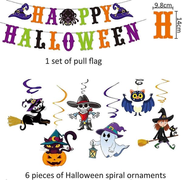 Kit Dekorasjoner Halloween, Dco Halloween Deco Halloween Interiør, Kit Halloween @