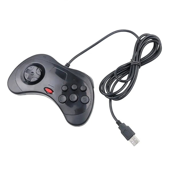 För Sega Saturn USB Wired Game Controller Gamepad Joypad Joystick För PC