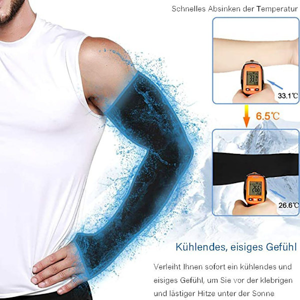 Arm Sleeves, Mænds Kvinders UV Solbeskyttelse, Arm Sleeves med Tommelfingerhul
