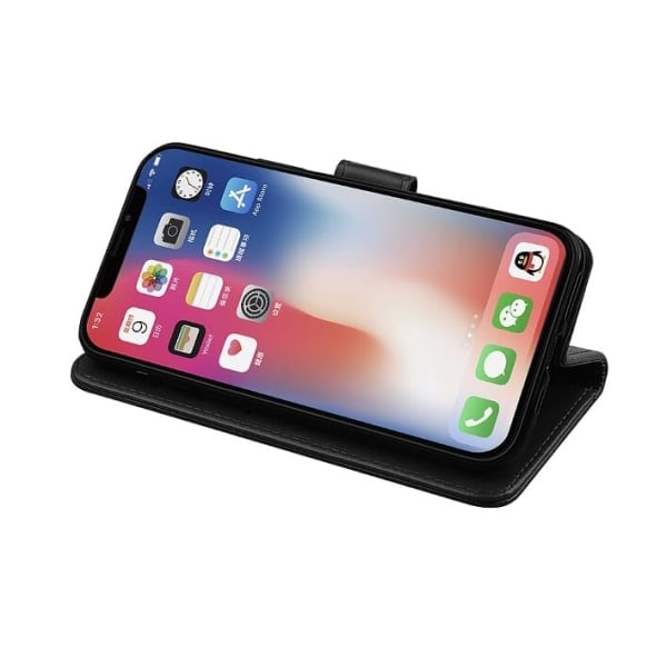Læder Etui / Wallet - iPhone 11 Pro Max, 6.5 - wallet etui Sort