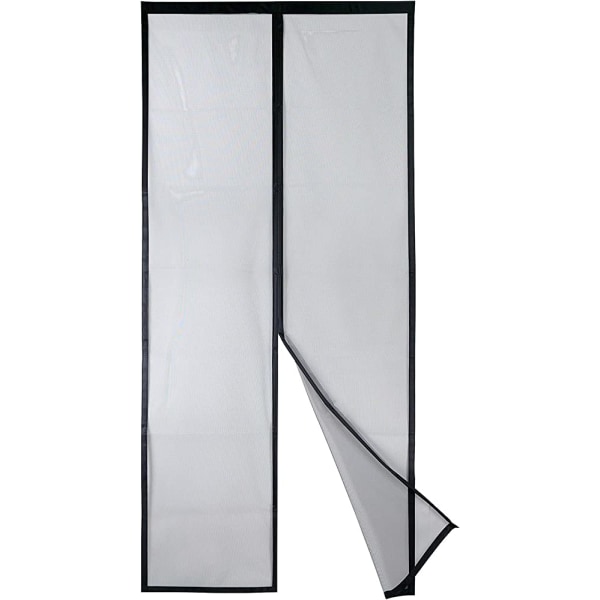 VP Magnetic Screen Door Screen - Heavy Duty Mesh, Top-to-Bund magnetisk tætning, selvlukkende, holder luften inde