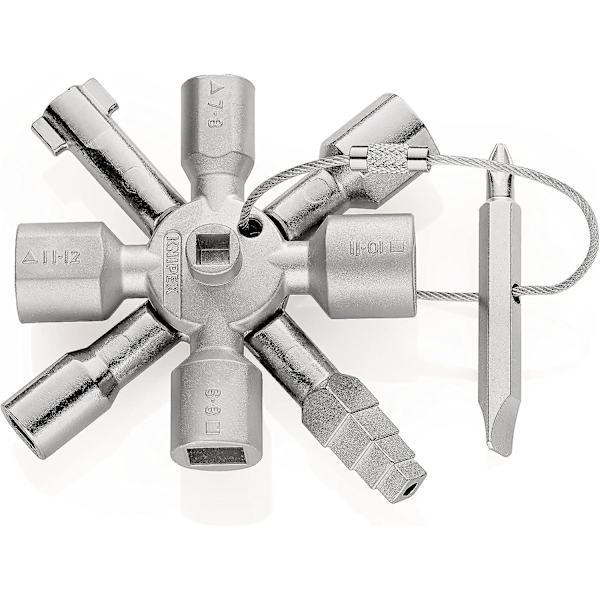 Universalkabinett nøkkel for alle standardkabinetter og låsesystemer (92 mm) 00 11 01