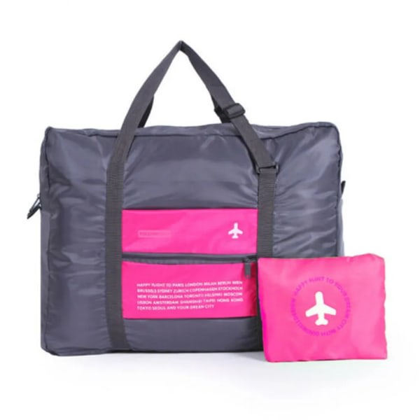 32L pink rejsetaske sammenfoldelig håndbagage sportstaske skuldertaske rejsetaske