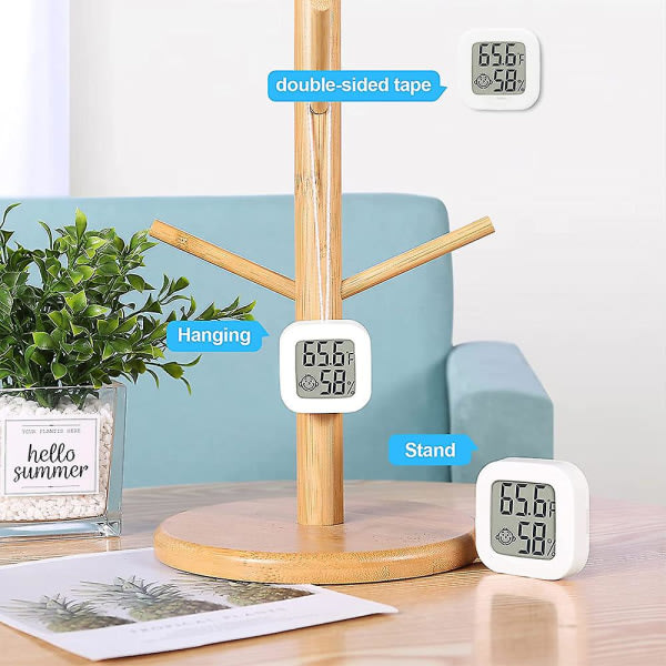 3-pakke innendørs termometer, hygrometer Digitalt hygrometer Romtermometer for hjemmet, høy nøyaktig temperatur