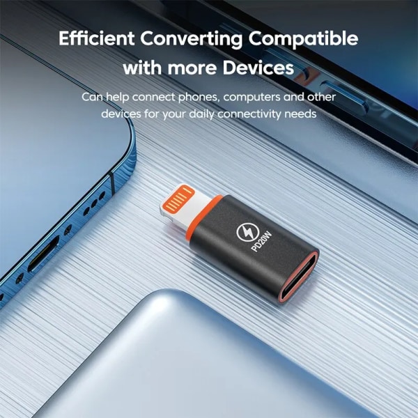 USB C - Lightning-sovitin PD 20W 120W Pikalataus Lightning-uros - Type C -sovitin iPhonelle IOS - USB Type C -muuntimelle 2PCS TypeC to ios