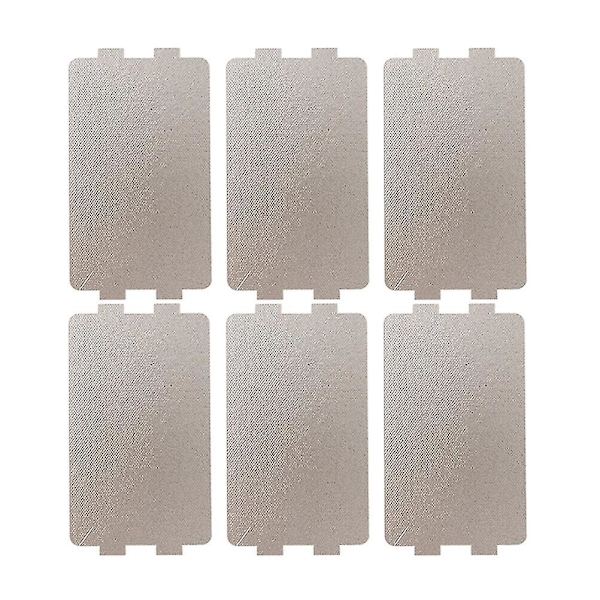 6 stk. Mikrobølgeovnspladeafdækninger Mikrobølgeovnsdele Ovn Bølgelederafdækning Mikrobølgeovn Crisp SheetC 11.6X6.5CM