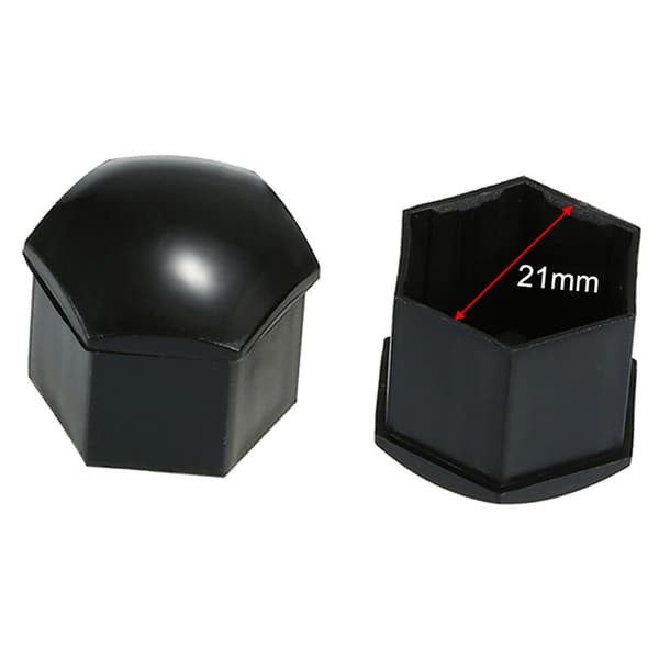 20 stk. universelle 21 mm hjulmutterdeksler, hjulmutterdeksler, skruedeksler, svart_xx