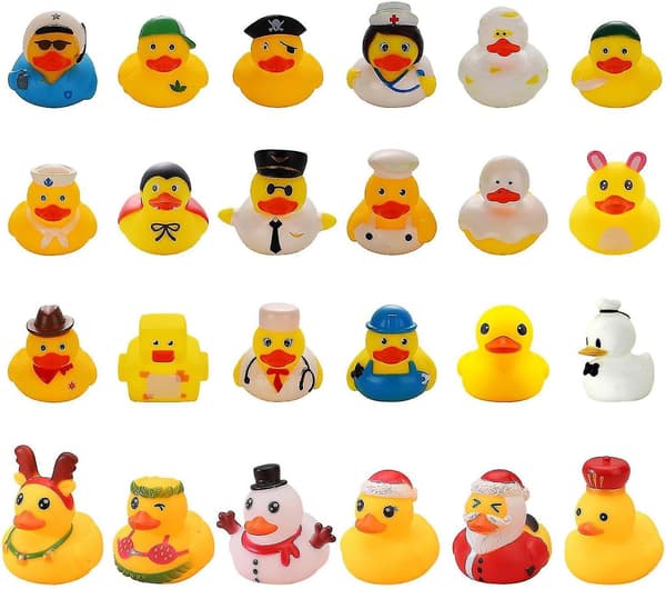 Gummi And Advent 2025. Advent 2025 Barn. Advent Andebad Til {AZC} 0124 ducks