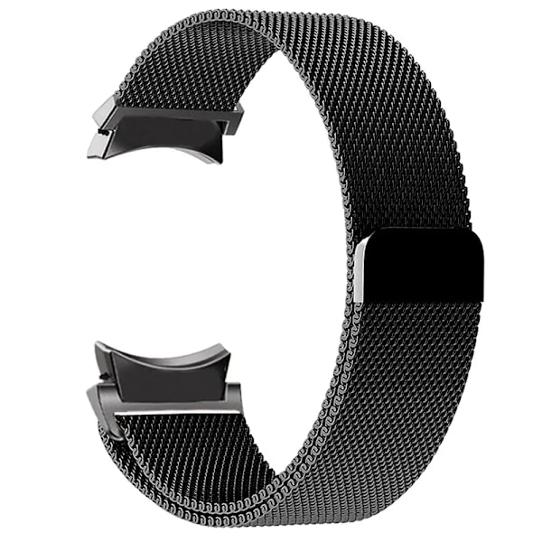 20mm armband för Samsung Galaxy Watch 6/5/4/Classic 47mm 43mm 40mm 44mm Milanese Loop Armband correa Galaxy Watch 5 pro 45mm armband Black