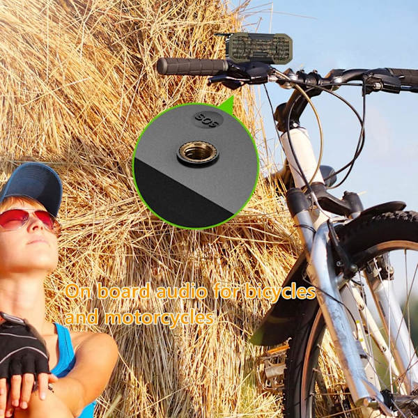 Vevradio med solpanel, 5000mAh Digitalradio med LCD-skärm, IPX5 Vattentät Solhandvevradio
