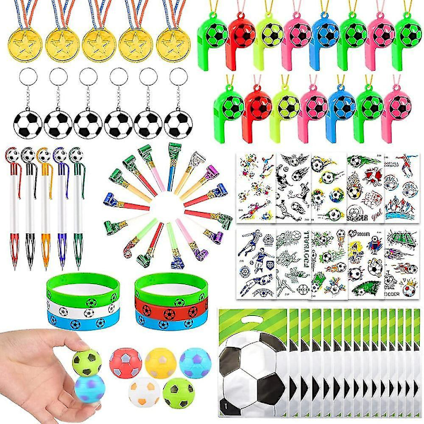 Fodboldfester med Gaveposer, Fodboldformede Kuglepenne Fidget Spinner Fodbolde Armbånd